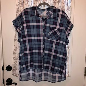 Plaid blouse